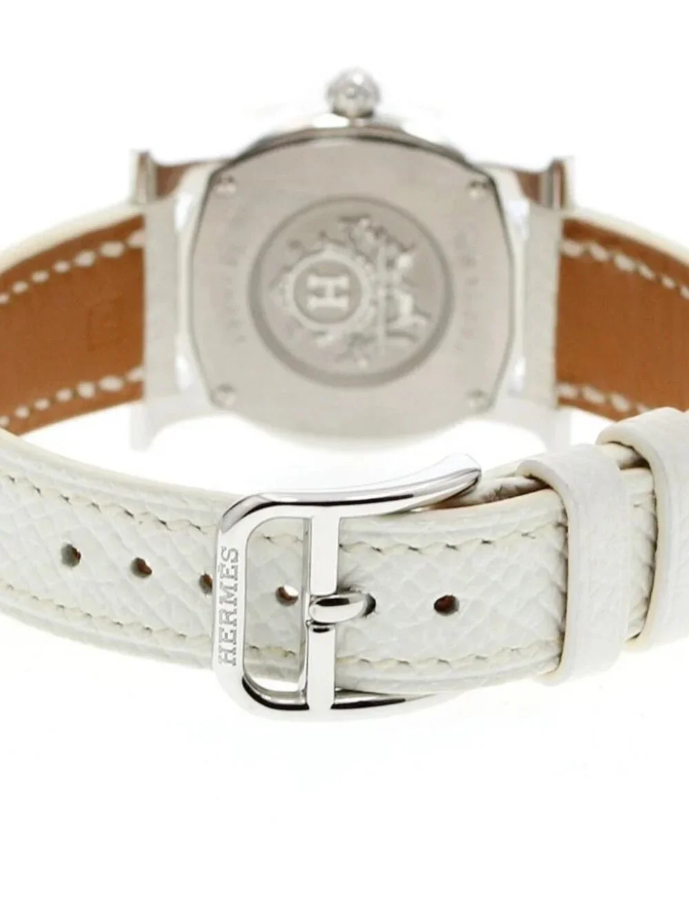 HERMES H watch Rondo HR1.210 Silver Dial Quartz Ladies Watch_965129
